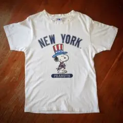 00s スヌーピー× ヤンキース MLB コラボTee かわいい カートゥーン