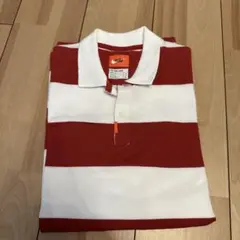 Nike ストライプ ポロシャツ 赤白
