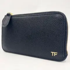 ■新品17万!TOM FORDトムフォード／ストラップ付コインケース　ブラック黒 TOM FORD トムフォード コインケース カードケース Y0238