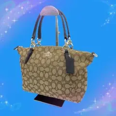 《超美品》 コーチ シグネチャー スモール ケルシー サッチェル ハンドバッグ