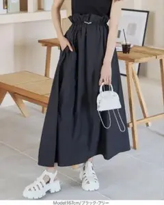 KOBELETTUCE ワッシャータフタドロストスカート