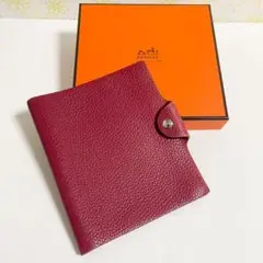 HERMES 手帳カバー ノートカバー ローズ 箱付き N