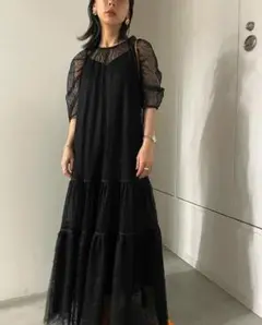 MEDI MELON TULLE LAYERED DRESS　AMERI