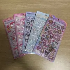 サンリオ　ボンボンドロップシール　日焼け5枚セット