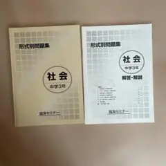 社会 中学3年 解答・解説 セット