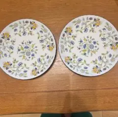 花柄プレート 2枚セット