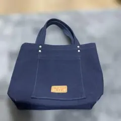 ⭐️京都　紫野　三三三小店 帆布トートバッグ　紺　未使用⭐️
