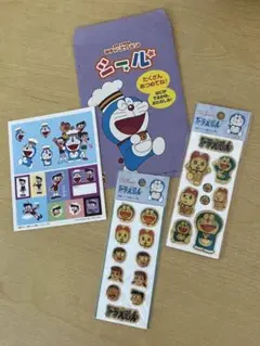 【レトロ・未開封】ドラえもんシール3set〈ショウワノート/ココス〉