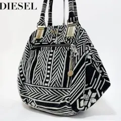 【美品・正規品】ディーゼル DIESEL 総柄 トートバッグ 男女兼用 A4可