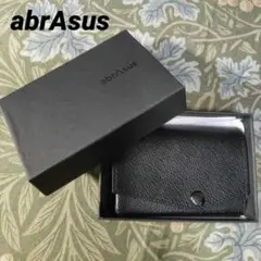 美品 abrAsus アブラサス ブラック エンボス加工