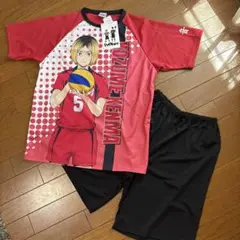 【新品】ハイキュー！！ 孤爪研磨 半袖パジャマ上下セット 音駒高校 160㎝