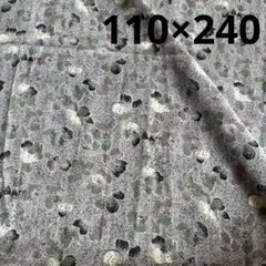 ポリエステル　グレー地に花柄　110cm幅×2.4m