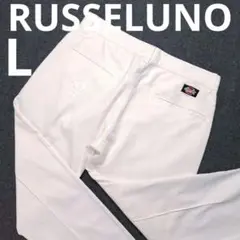 【ラッセルノ】人気ルチャマスク ロゴマーク ストレッチゴルフパンツL