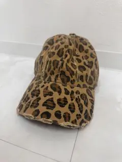 ヒョウ柄 ベースボールキャップ