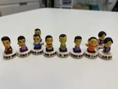 笑点ミニフィギュアセット 10体 スタンプ　コンビニジュースおまけ