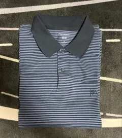 ドライカノコポロシャツ XL ネイビー/ストライプ