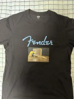 ユニクロ　Fender ギター Tシャツ 黒　サイズL 中古品