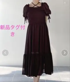 ONEWAY袖ドロストシャーリングワンピース 新品タグ付き