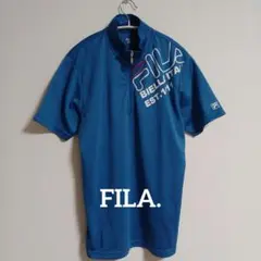 【即日発送】美品。FILA ビエッライタリア半袖ポロシャツ 青