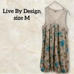 Live By Design 【M】ノースリーブチュニック レース花柄