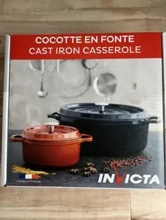 インヴィクタ INVICTA 鋳物ホーロー鍋 ラウンド キャセロール