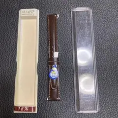 SMARP 時計レザー￼ベルト　16mm　未使用　美品　日常生活防水加工