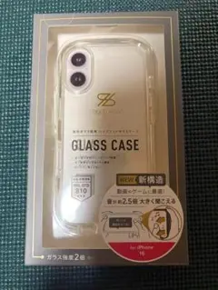 ★iPhone16ケース　SOUND HORN GLASS CASE