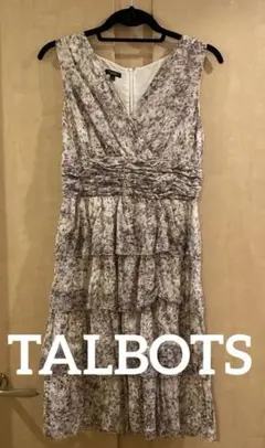 TALBOTSノースリーブワンピース　カシュクール　ティアード