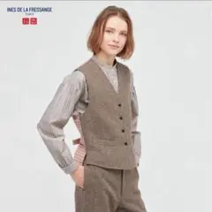 UNIQLO×INES DE LA FRESSANGEベスト　XL ヘリンボーン