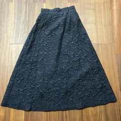 新品未使用　Radarista M しまむら　黒　ロングスカート￼ マキシ丈