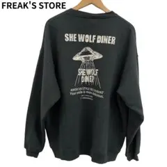 FREAK'S STORE クルーネックトレーナー ダ　グレー　バックプリント