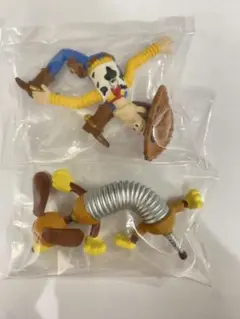 トイストーリー アンディが来た ガチャ ウッディ スリンキー