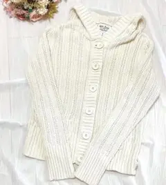◆極美品 ラルフローレン ポロジーンズ ケーブルニットカーディガン