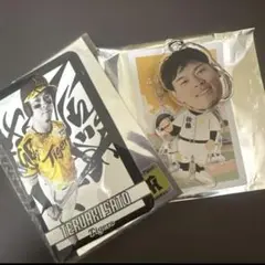 佐藤輝明 阪神タイガース トレーディングカード ふりふりアクリルキーホルダー