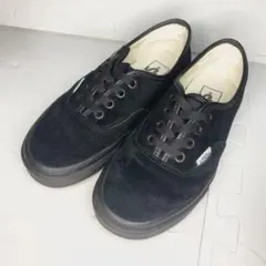 美品◎VANS オーセンティック スニーカー 23cm オールブラック スエード