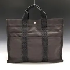 【新品同様】HERMES エルメス トートバッグ エールライン MM グレー