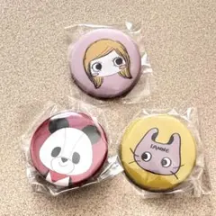 ATAO 限定キャラクター缶バッジ 3個セット