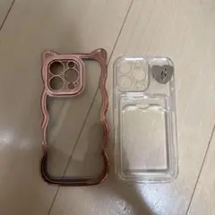 猫耳デザイン iPhone16proケース セット