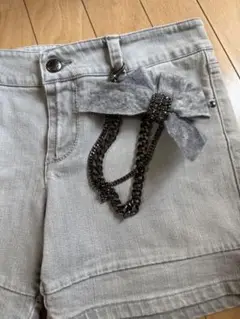 ERMANNO SCERVINOグレー デニムショートパンツ