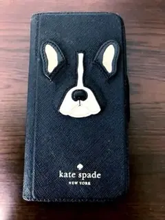 専用です。kate spade フレンチブルドッグ手帳型ケース ブラック