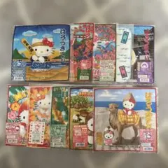 70 未使用 ハローキティ プチタオル 10枚セット 広島 宮崎 蒜山 鳥取