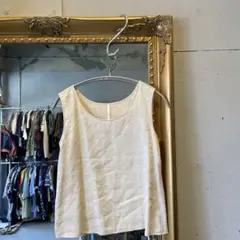 @ キヨコタカセ KT リネン 麻 ブラウス シャツ タンクトップ