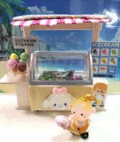 ガラス細工ミニチュア　アイスクリーム屋さん