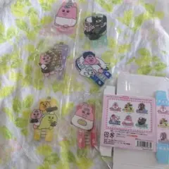 ☆おぱんちゅうさぎ　鈍行機関車　アクリルスタンド　全6種類　コンプリートセット