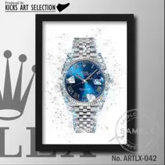 Rolex/ロレックスオマージュアートインテリアポスター/ゴールド
