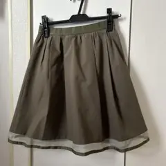 【匿名即日配送】mischmaschオリーブグリーン フレアスカート