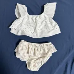 女の子用セパレート水着セット 90cm