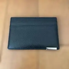 COACH ブラック レザー カードケース