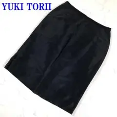 YUKI TORII ユキトリイイ シルクスカート ブラック 38 C2884