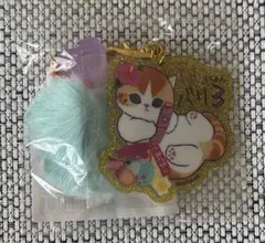 モフサンド　ぎゃるにゃん　アクリルチェーン付きバッグチャーム① 電波パリにゃん